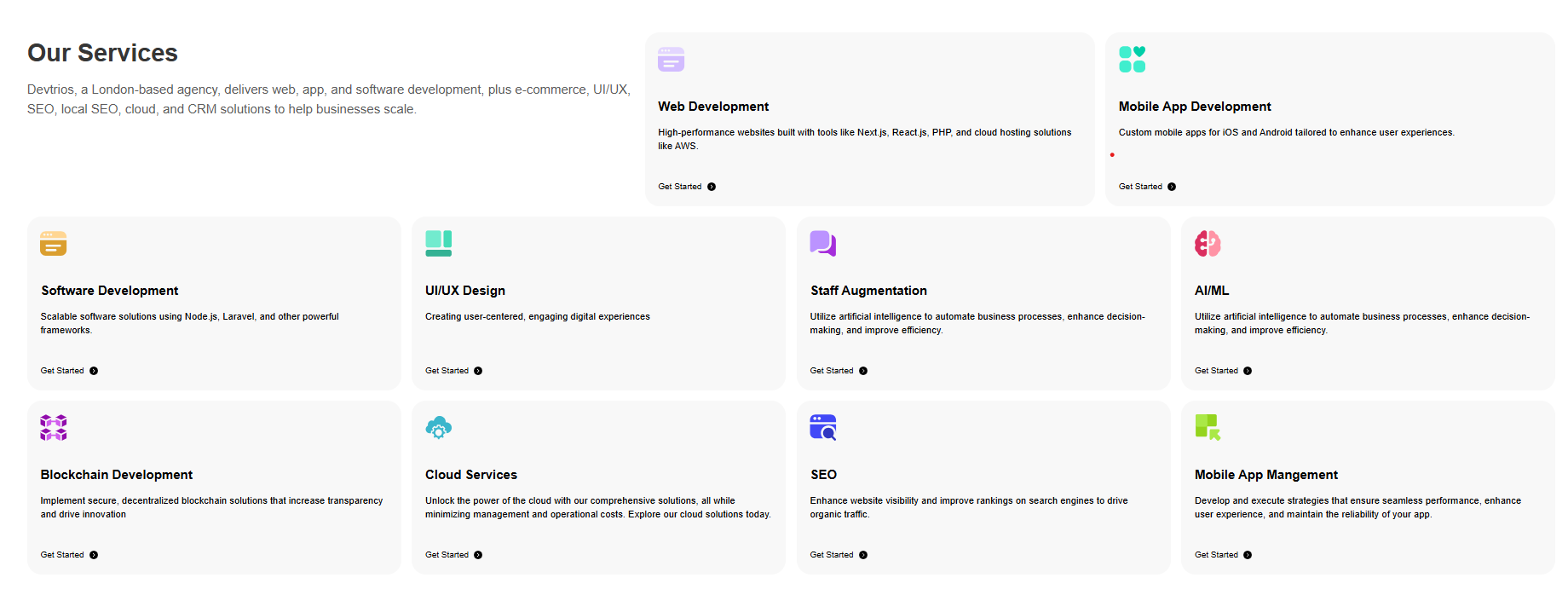 Devtrios Services Overview