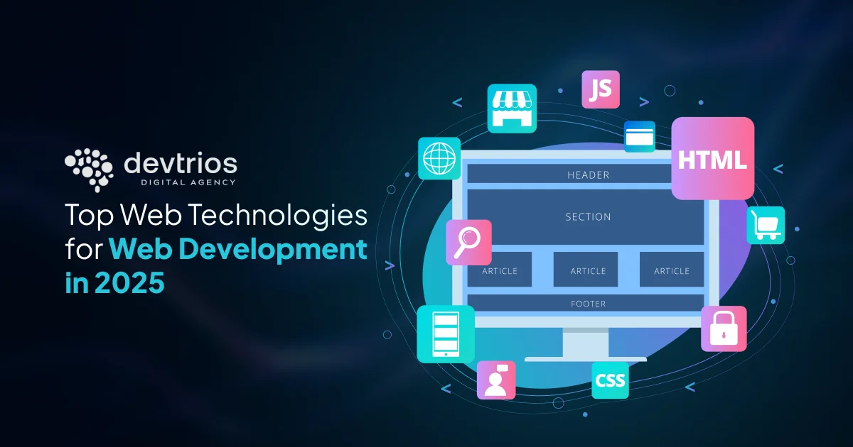 Top Web Technologies for Web Development in 2025: A Complete Guide